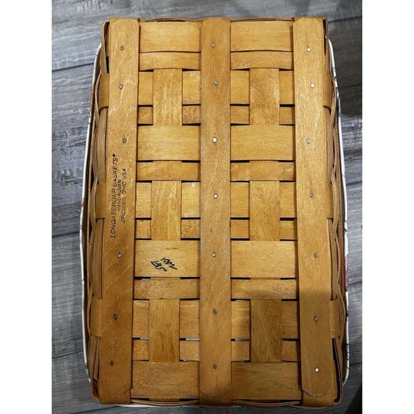 Longaberger 9 X 13 Serving Solutions Basket Botanical Fields liner & Protector - Picture 3 of 3